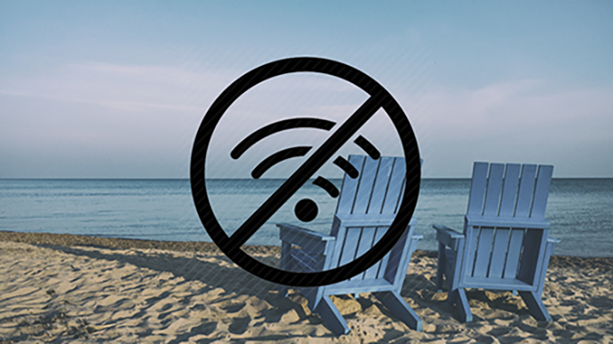 Siete consejos para sobrevivir sin conexión a Internet este verano